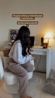 I used to think giving more to my relationship would bring the closeness I wanted…

but it wasn’t until I came back to myself that everything shifted.

For a long time, I thought the way to make things better was to focus more on the relationship.

Be more understanding.
Be more available.
Put more of my energy into making sure things felt good between us.

And on the surface, that feels like the right thing to do.

But over time, something started to feel off.

Because the more I focused on the relationship…
the less connected I felt to myself.

My mood depended on how things were going.
Small shifts felt bigger.
I started overthinking things I normally wouldn’t have.

And without realizing it, I was showing up from anxiety instead of just being myself.

The shift wasn’t doing more in the relationship.

It was coming back to myself.

My routines.
My life.
The parts of me that had nothing to do with them.

And that’s when everything actually started to change.

I felt more grounded.
I stopped reacting the same way.
And the relationship started to feel lighter and more natural again.

Not because I pulled away…
but because I stopped losing myself inside of it.

If this is something you’re working on, you don’t have to do this alone.

Comment “reset” and I’ll send you the exact reset I give my clients when things feel off.

Ps - don’t forget to hit follow 🤎